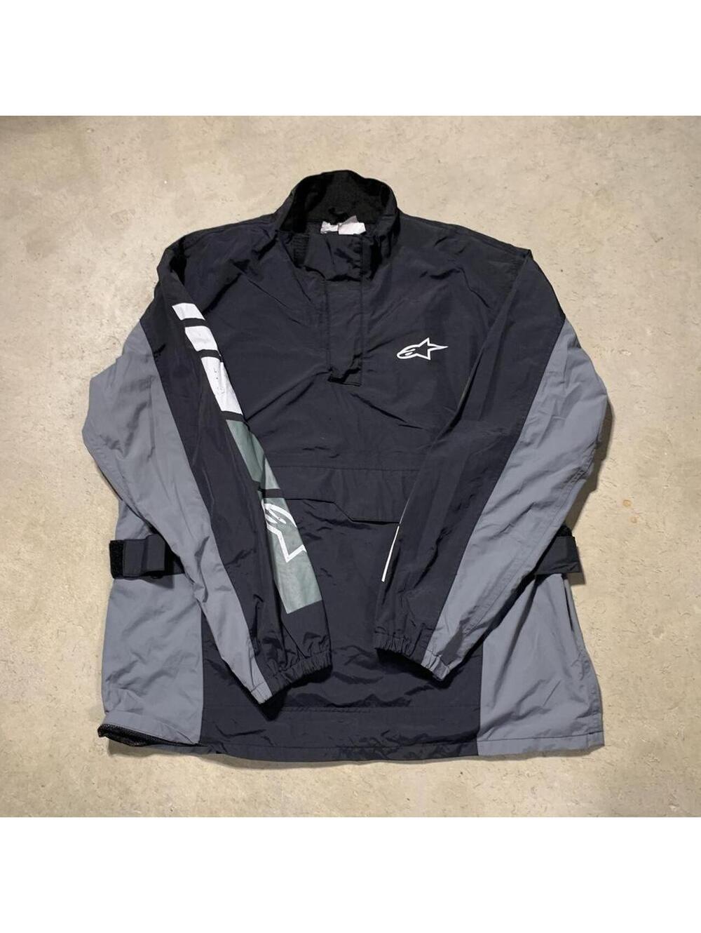 Vintage Y2K Alpinestars RJ-5 Motocross Racing Jacket Mens XL Black Gray